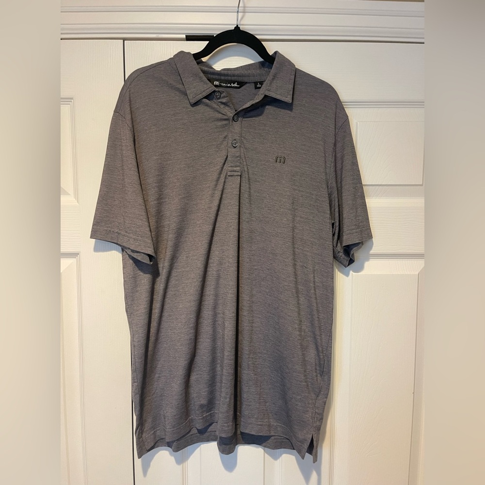 Travis Mathew Charcoal Polo Shirt